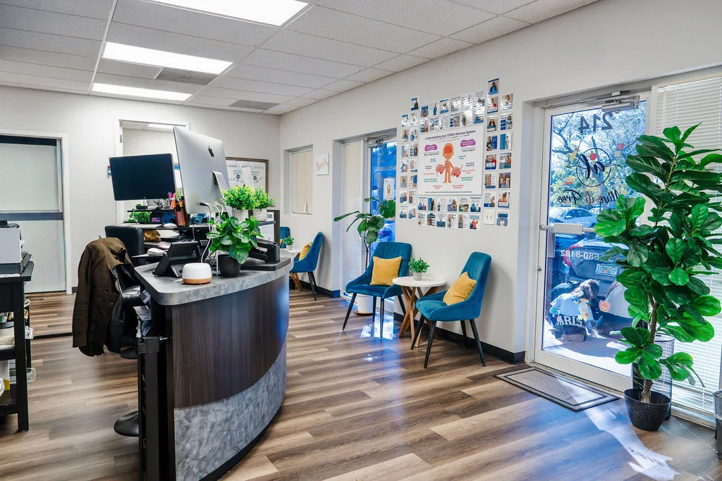 Alive & Free Chiropractic reception and lobby